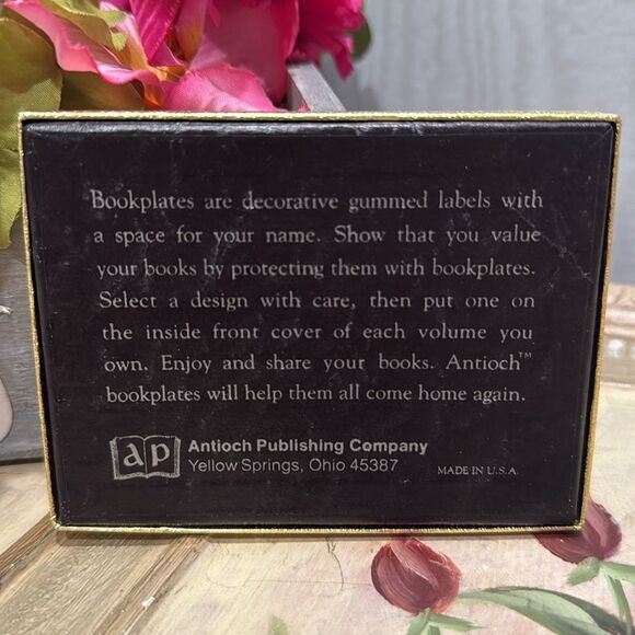 Vintage Antioch Publishing Company Cat Kitty Bookplates Made in USA - Picture 2 of 11